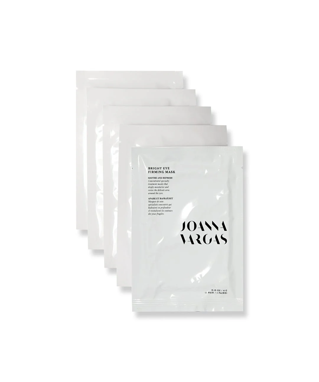 Bright Eye Firming Mask - Depuffing and Brightening Under Eye Patches for Youthful Skin - 5 Pairs, 0.75 OZ / 22 G - Joanna Vargas - Joanna Vargas