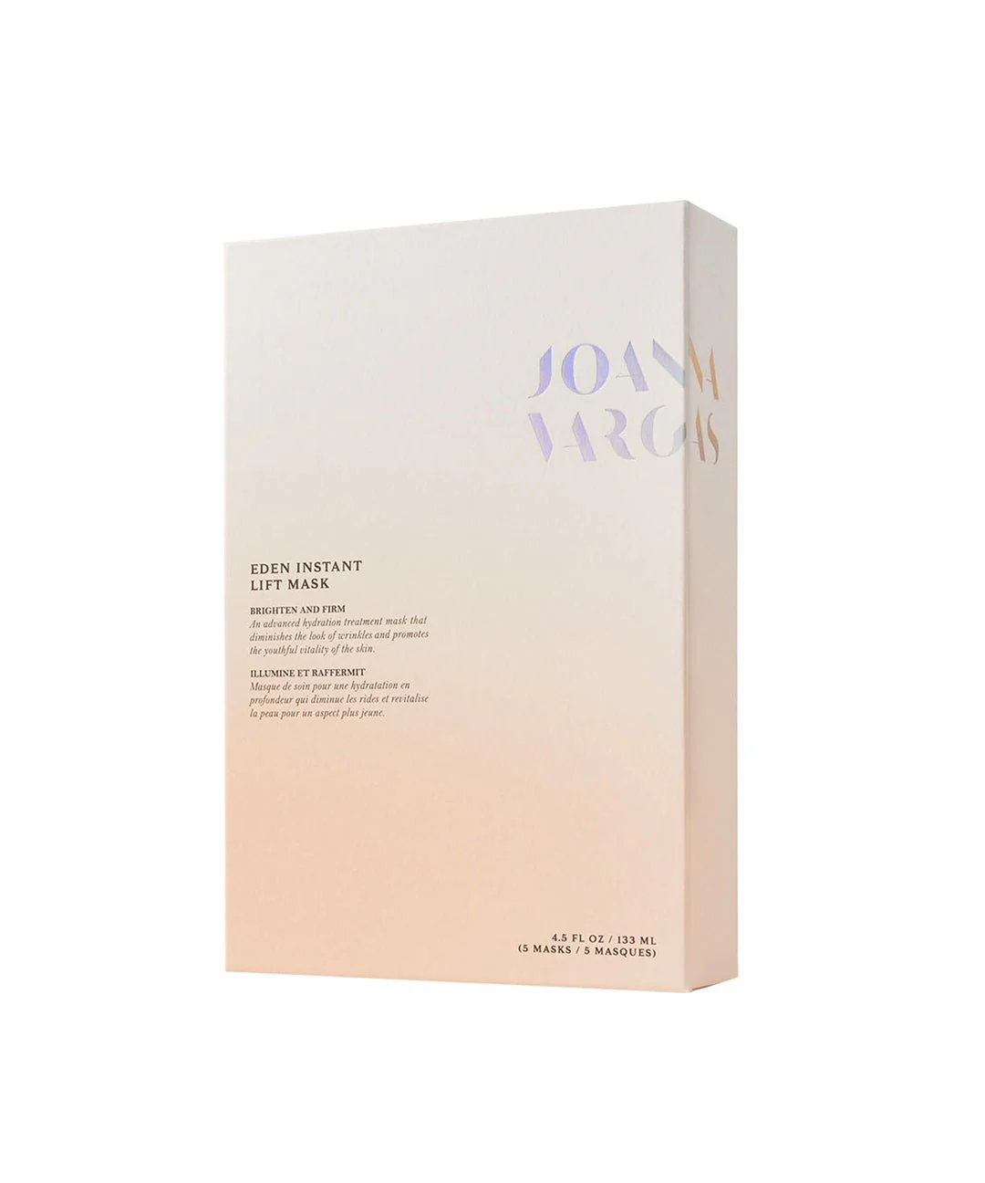 Eden Instant Lift Mask - Firming Sheet Masks for Fine Lines and Wrinkle Reduction - 5 Masks, 4.5 FL OZ / 133 ML - Joanna Vargas - Joanna Vargas