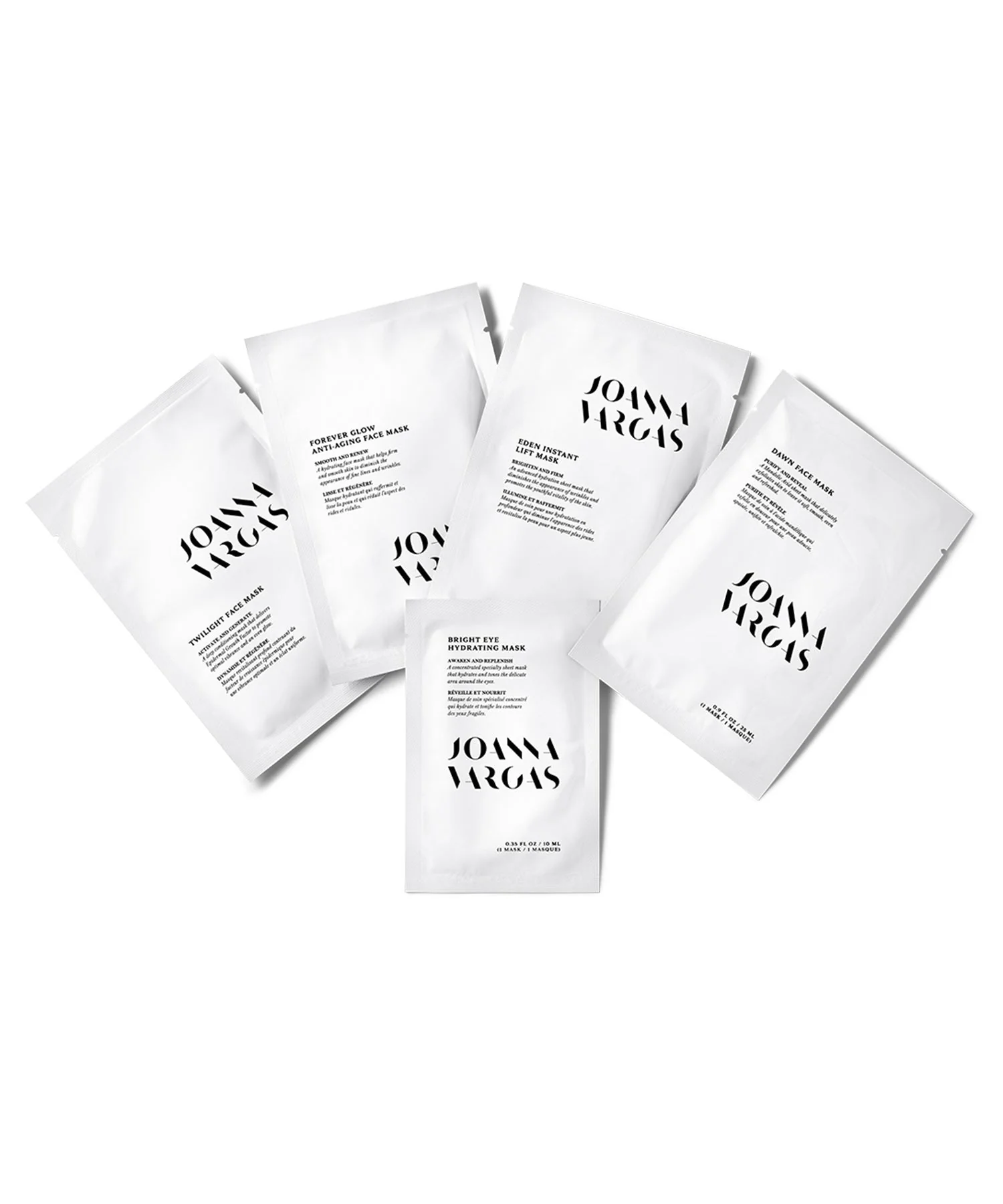 Glow To Go Trio Kit - Hydrating, Brightening, and Firming Face Masks for Radiant Skin - 3 Masks - Joanna Vargas - Joanna Vargas